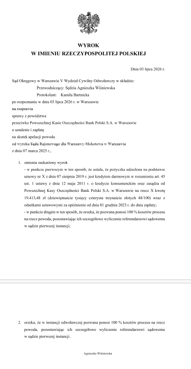 Skan — sprawa przeciwko PKO BP